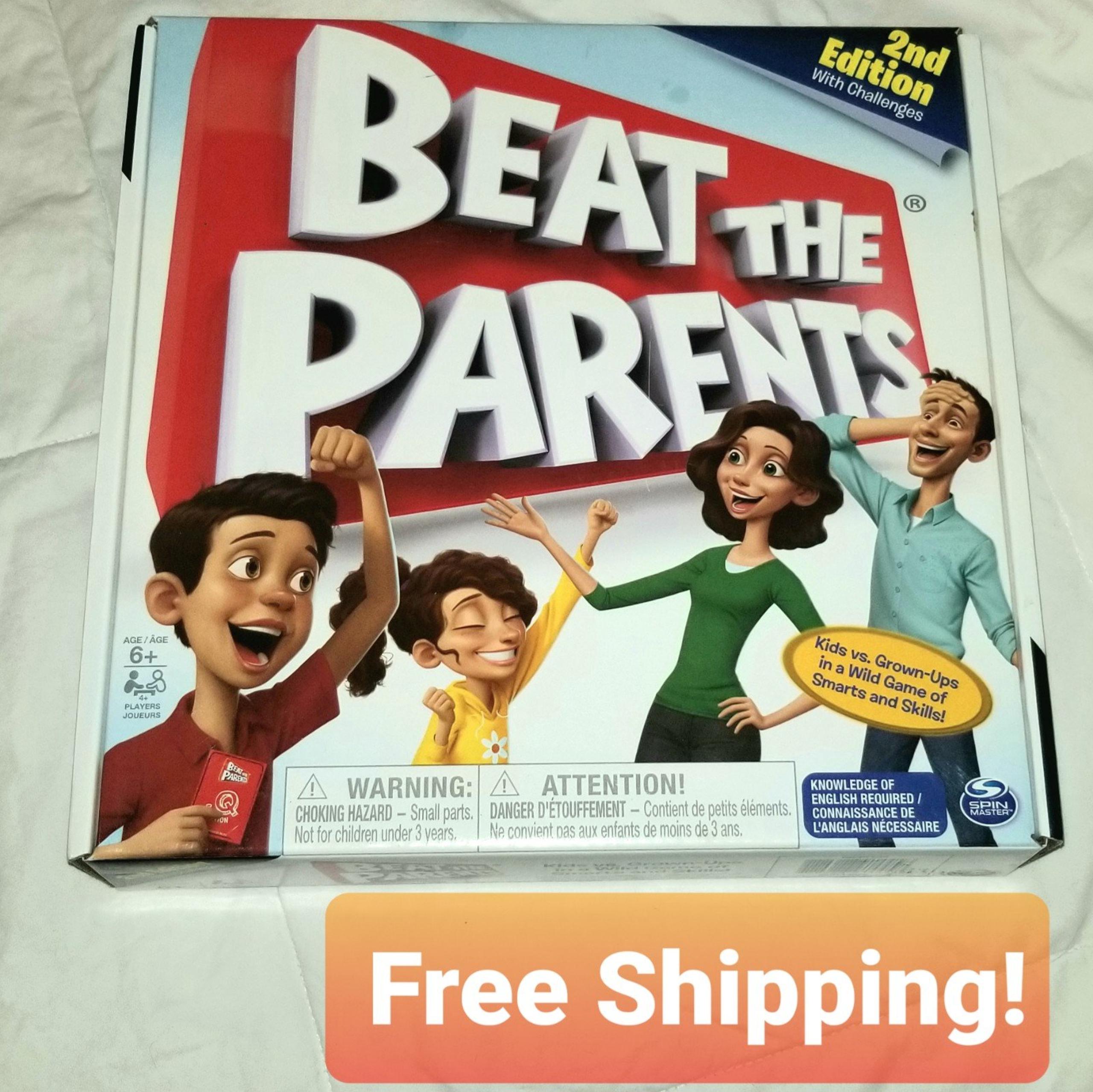 Beat the Parents 2nd Edition Kids vs Grown Ups Family Game Night Board Game
