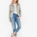 Chicos Size 0 Beaded Utility Jacket