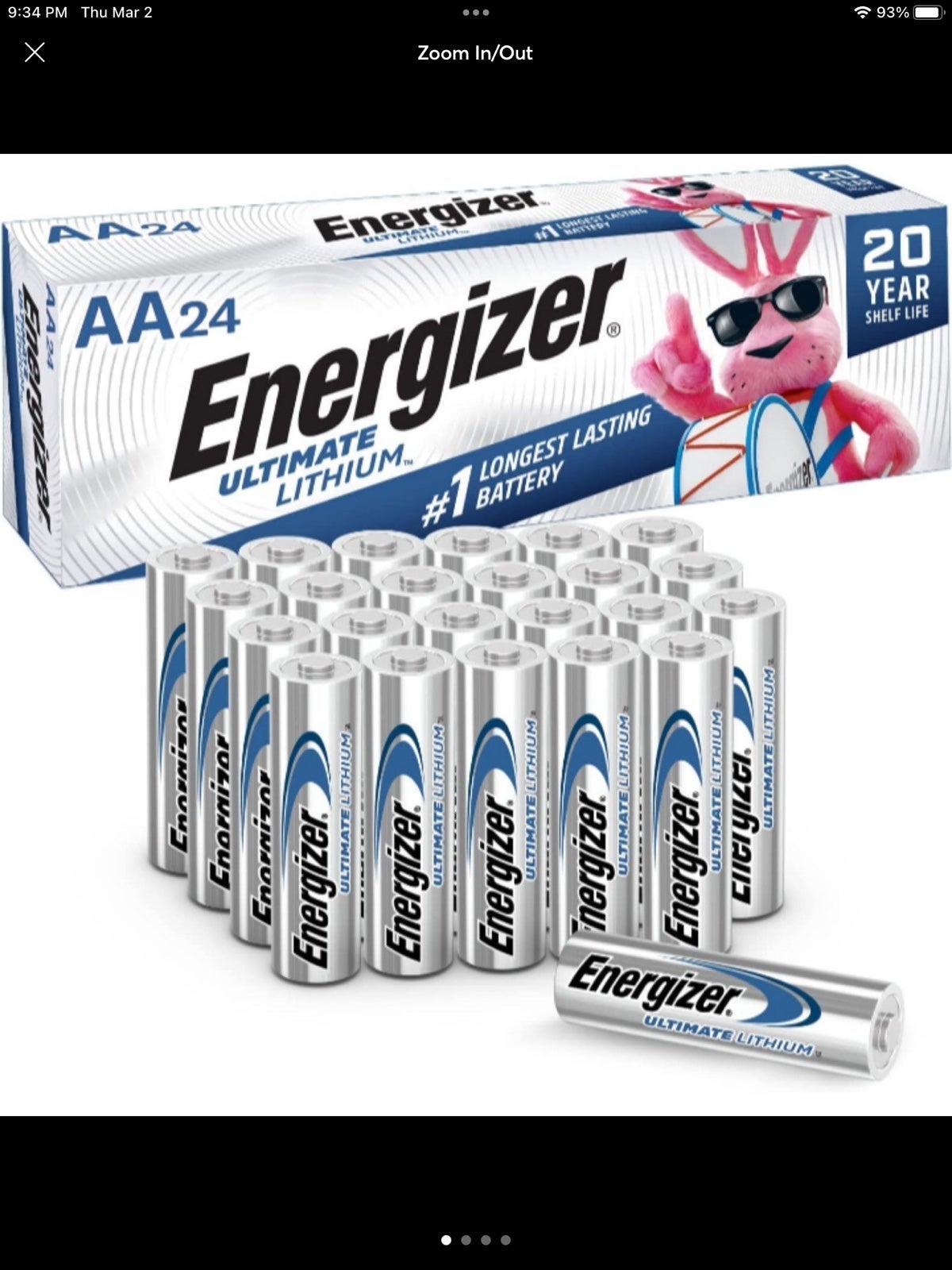 24 Energizer Ultimate Lithium AA Batteries NEW FRESH cameras