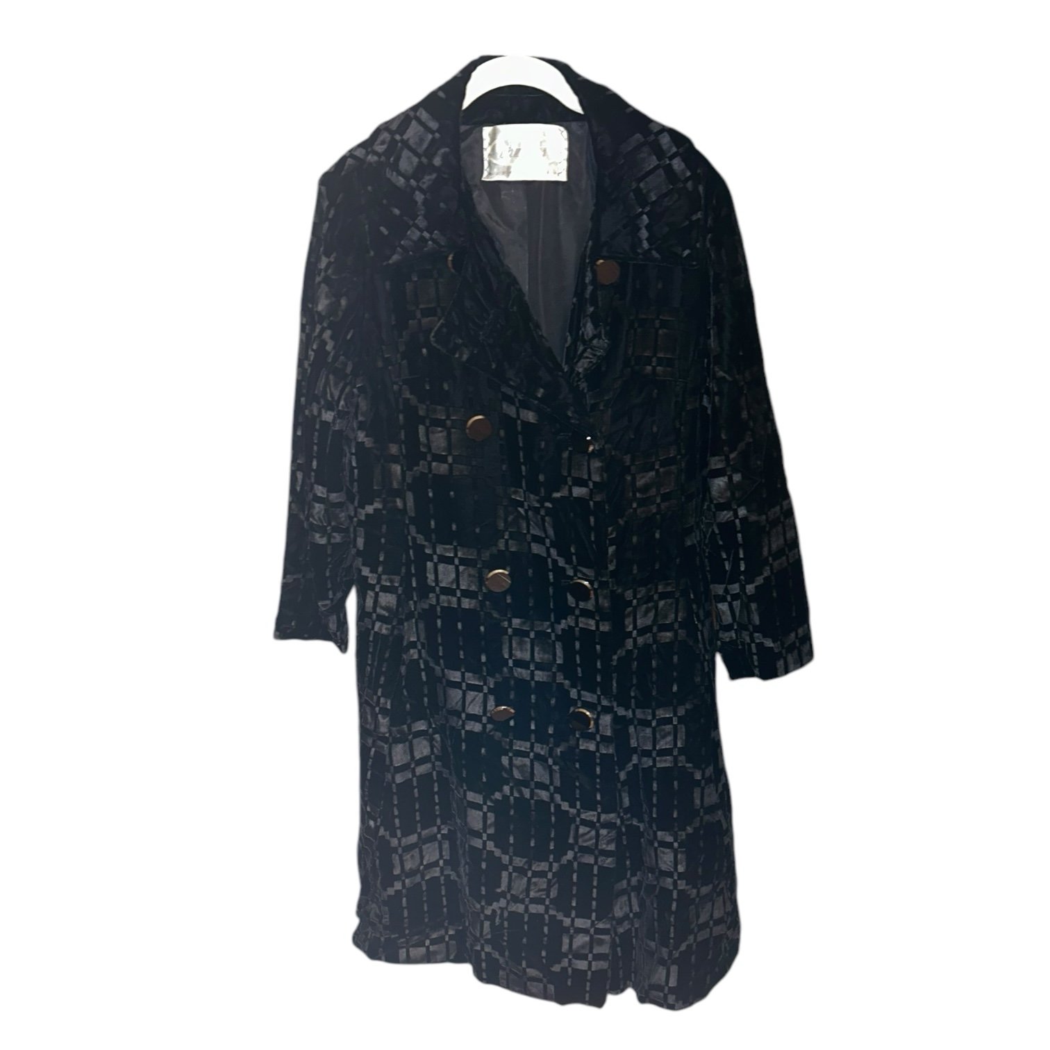 Chudiks Birmingham Velvet Vintage Double Breasted Coat Women’s Large? Lined Excd
