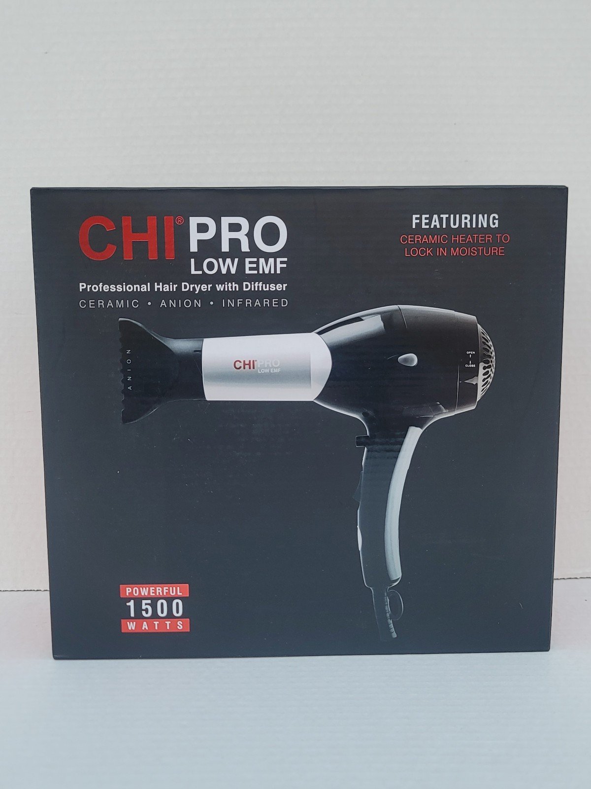 CHI Pro Low EMF Professional Hair Dryer w/Diffuser 1500w
