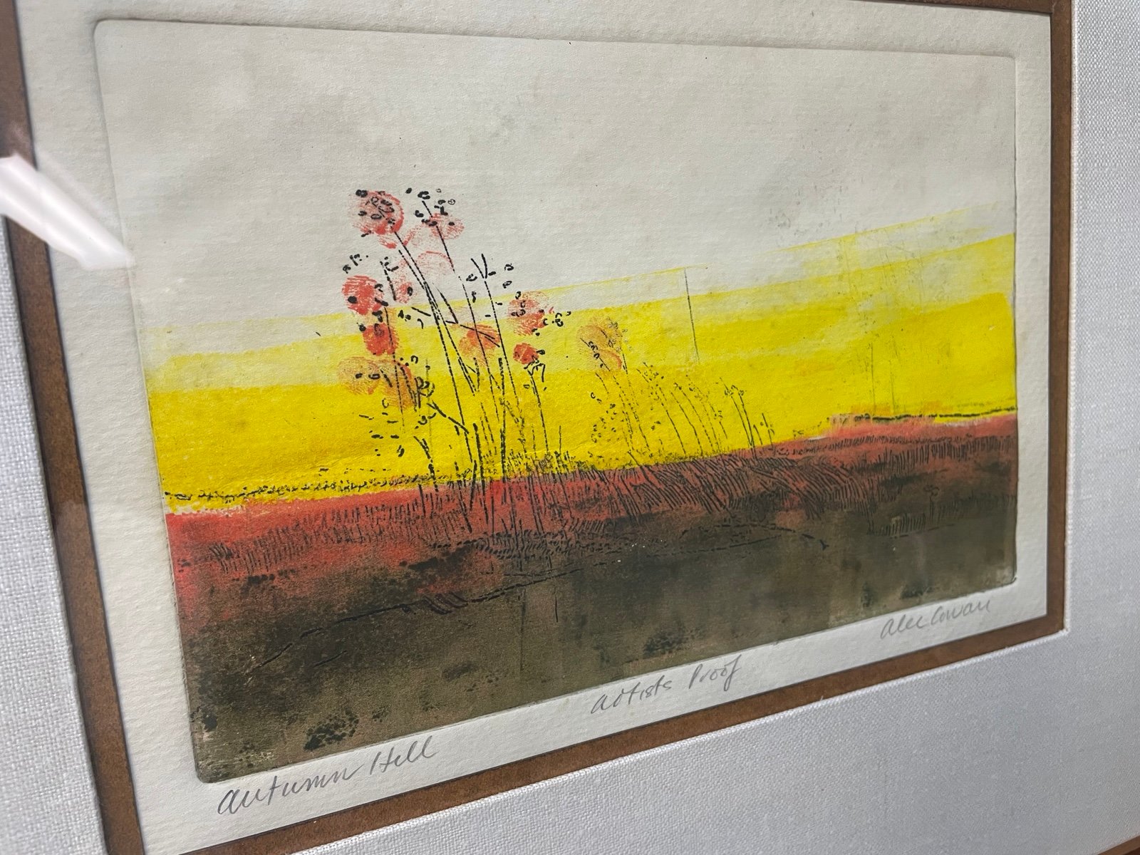 Alec Cowan / Artist Proof Etching - Autumn Hell