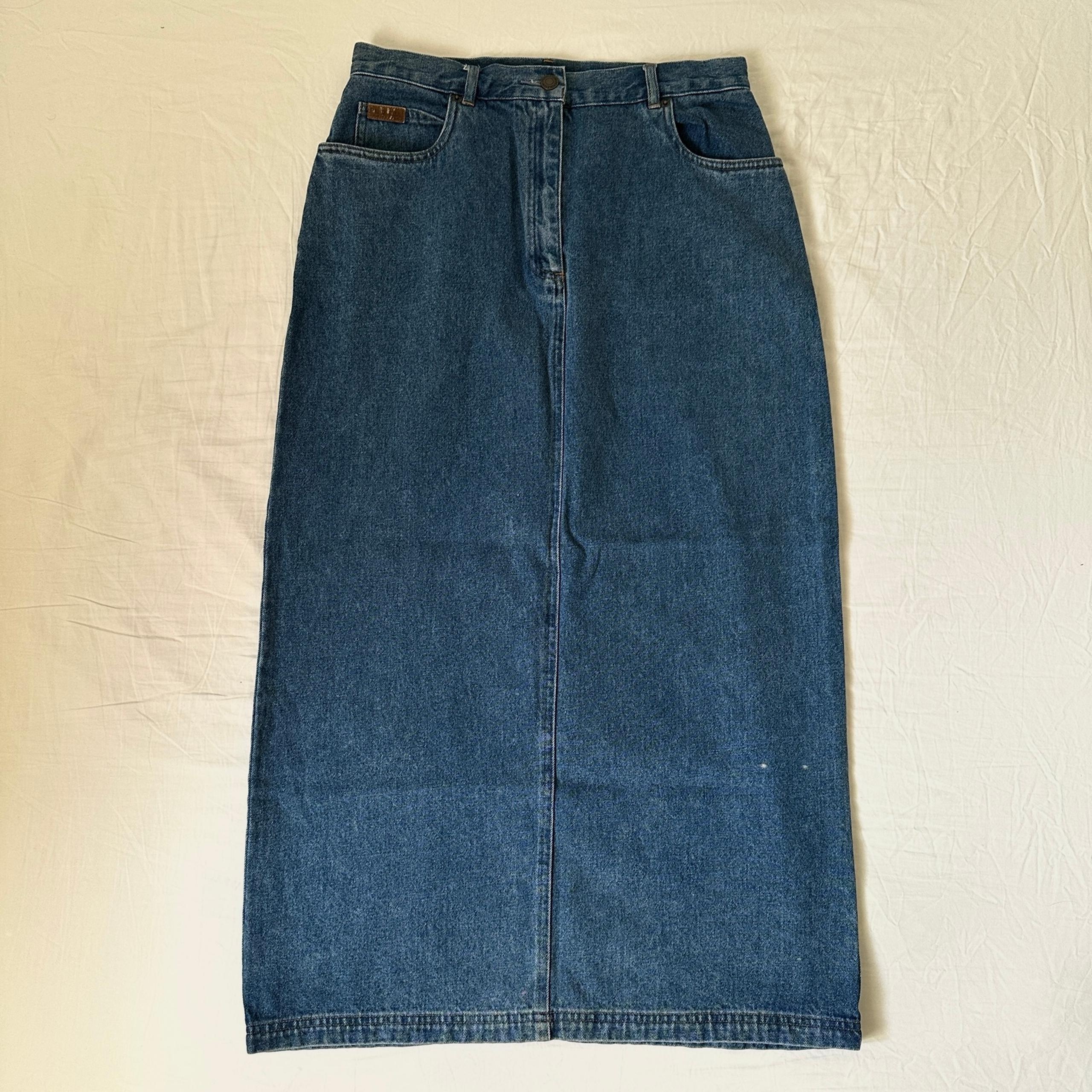 Vintage Pendleton Denim Maxi Skirt