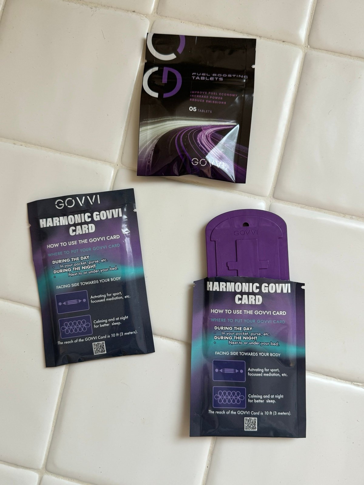 govi harmonic card and necklace