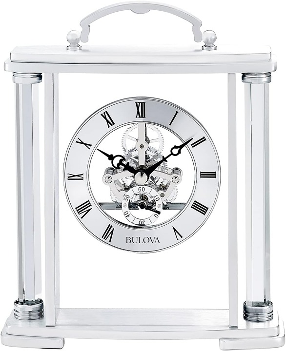 Bulova Clocks Model B1720 Adrienne, Polished Silver #M-53405