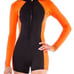 GlideSoul Spring Suit - 2mm - Peach & Black Woman WETSUIT - SMALL - NEW