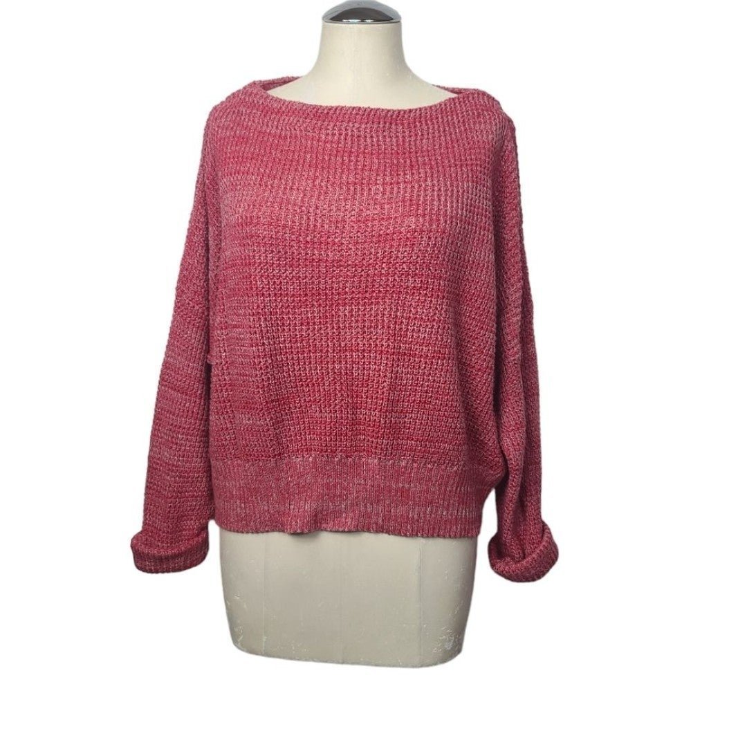 MINKPINK Boatneck Knit Red Sweater XS