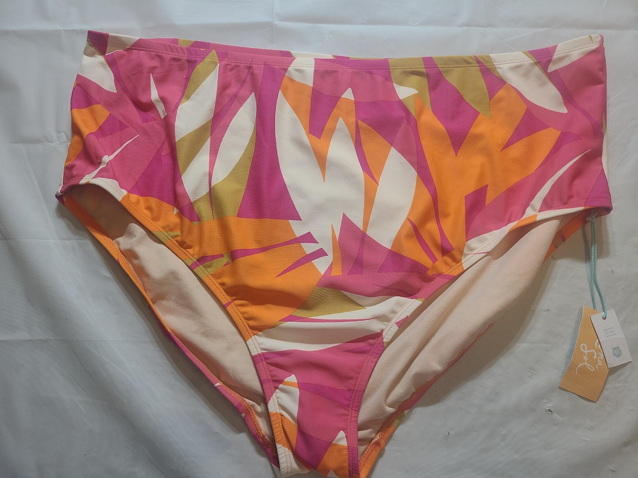 Women's Abstract Bright Color
Print High Waist Bikini Bottom -
Kona Sol 3X