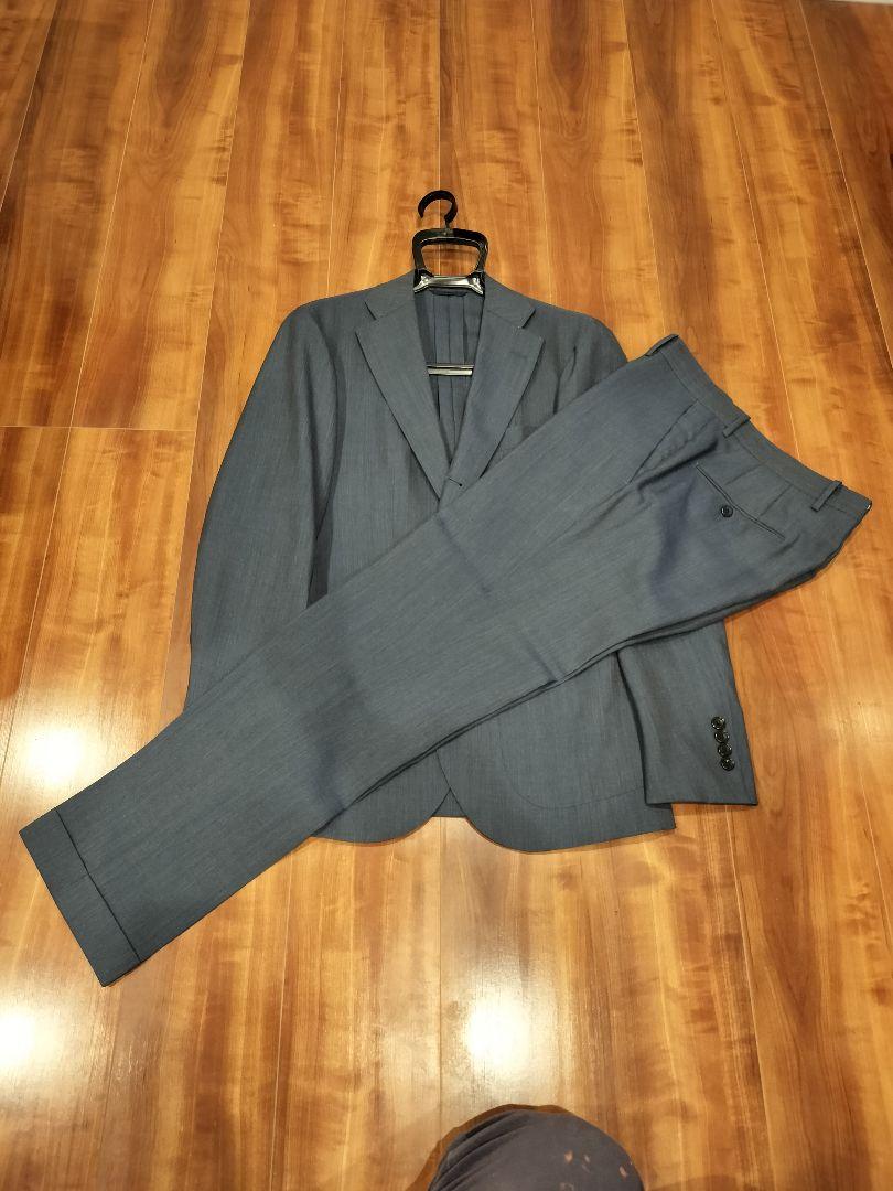 SHIPS Suit Gray Size 46 Three-Button Double-Breasted