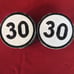 Numero 30 iron on patch 10 pcs