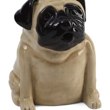 Blue sky clayworks ceramic pug teapot