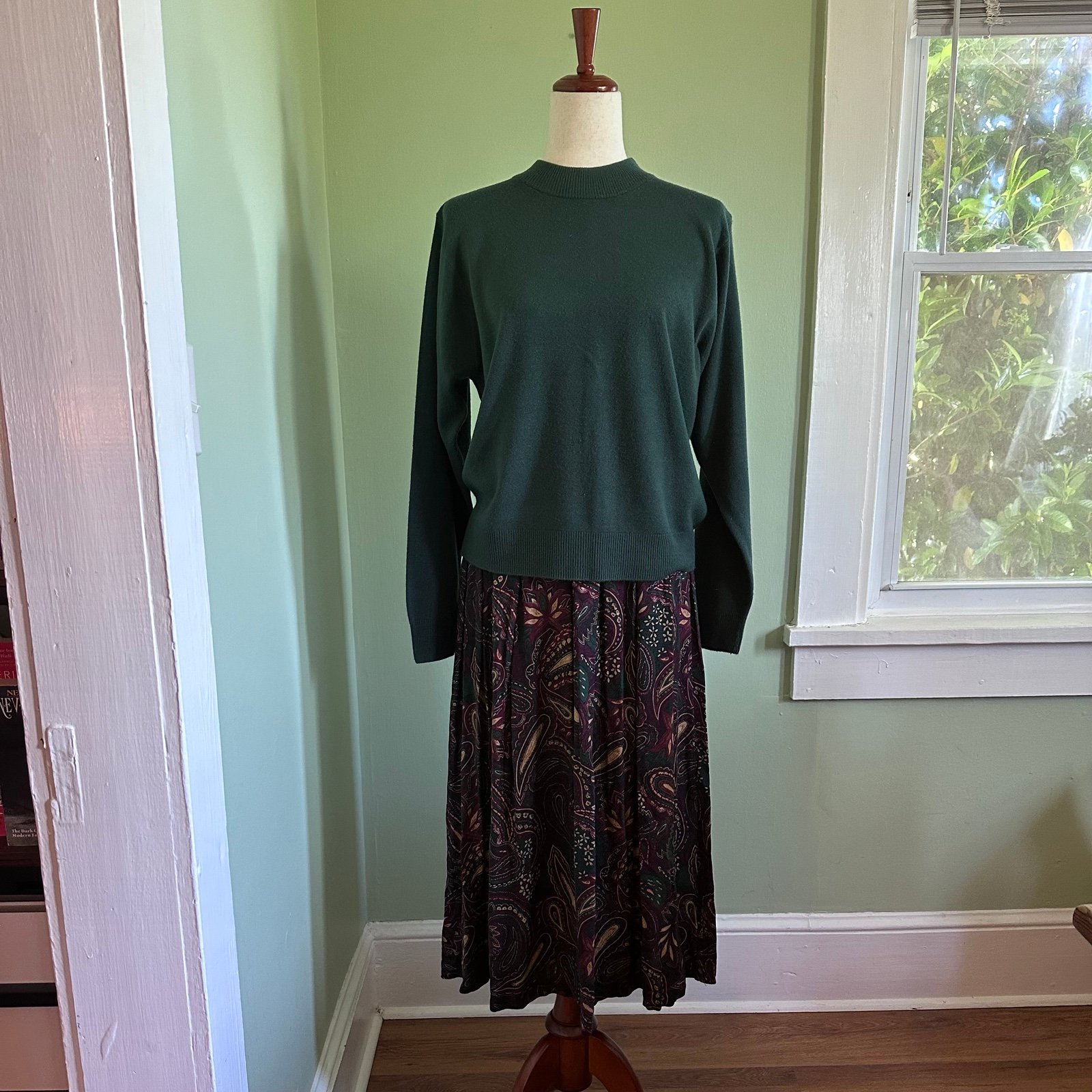 Vintage 90s/Y2K Cottagecore Twee Skirt Set size M