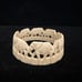 Carved Bovine Bone Napkin Ring