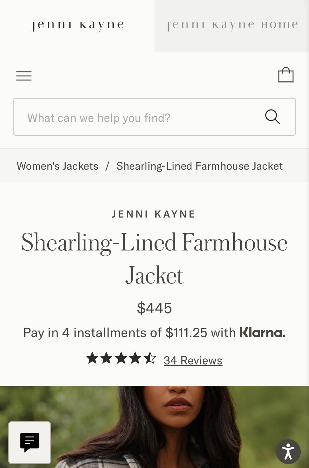 Jenni Kayne Shearling lined Farmhouse Jacket - detail