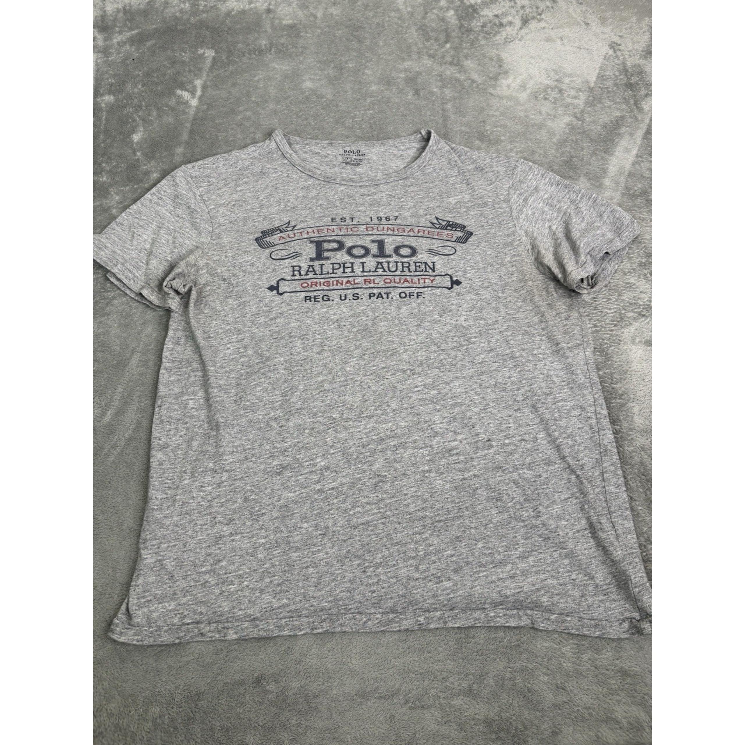 Polo Ralph Lauren Custom Slim Fit Short Sleeve T Shirt Men's Large Gray