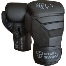 Steel Sweat Boxing Gloves - Training Gloves Punching, Sparring, Kickboxing 12 OZ