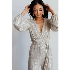 Baltic Born Brussels sequin jumpsuit NWT Sz S