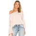 Free People Still Got It Tee in Pink XS Bell Sleeves