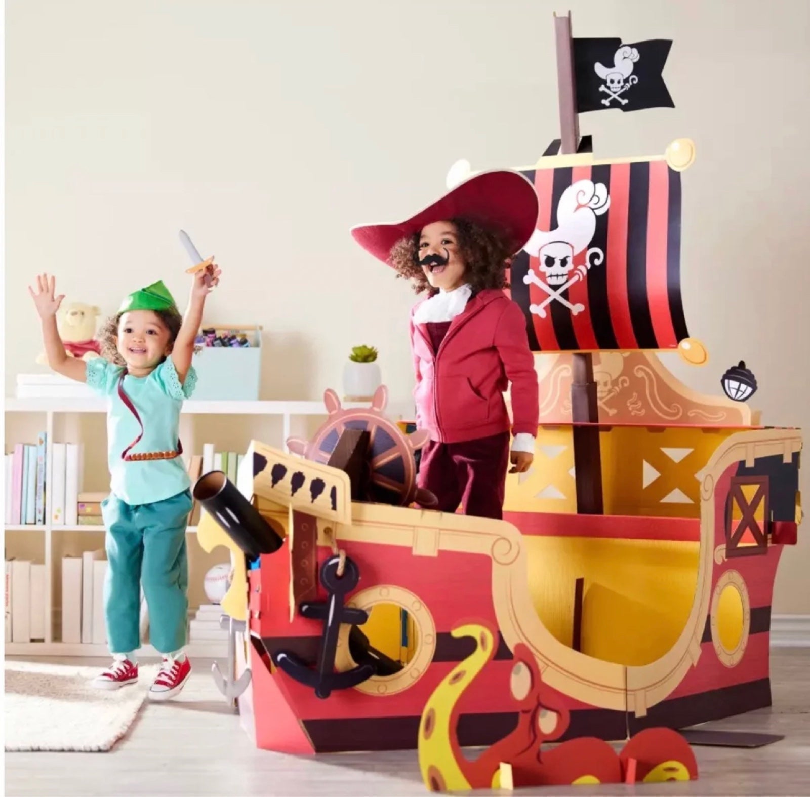 New in box kids pirate ship playhouse