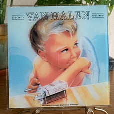 Vintage Van Halen Carnival Glass