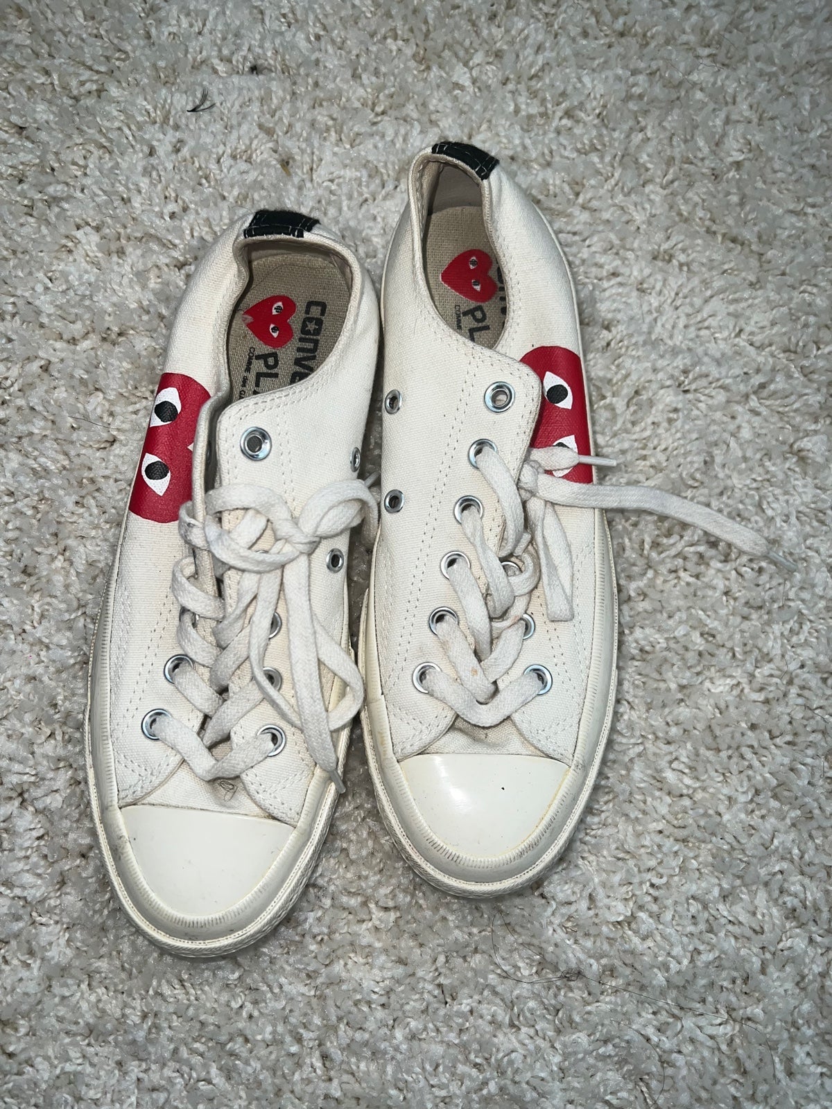 Converse Chuck Taylor All-Star Comme Des Garcons PLAY Sneakers in White