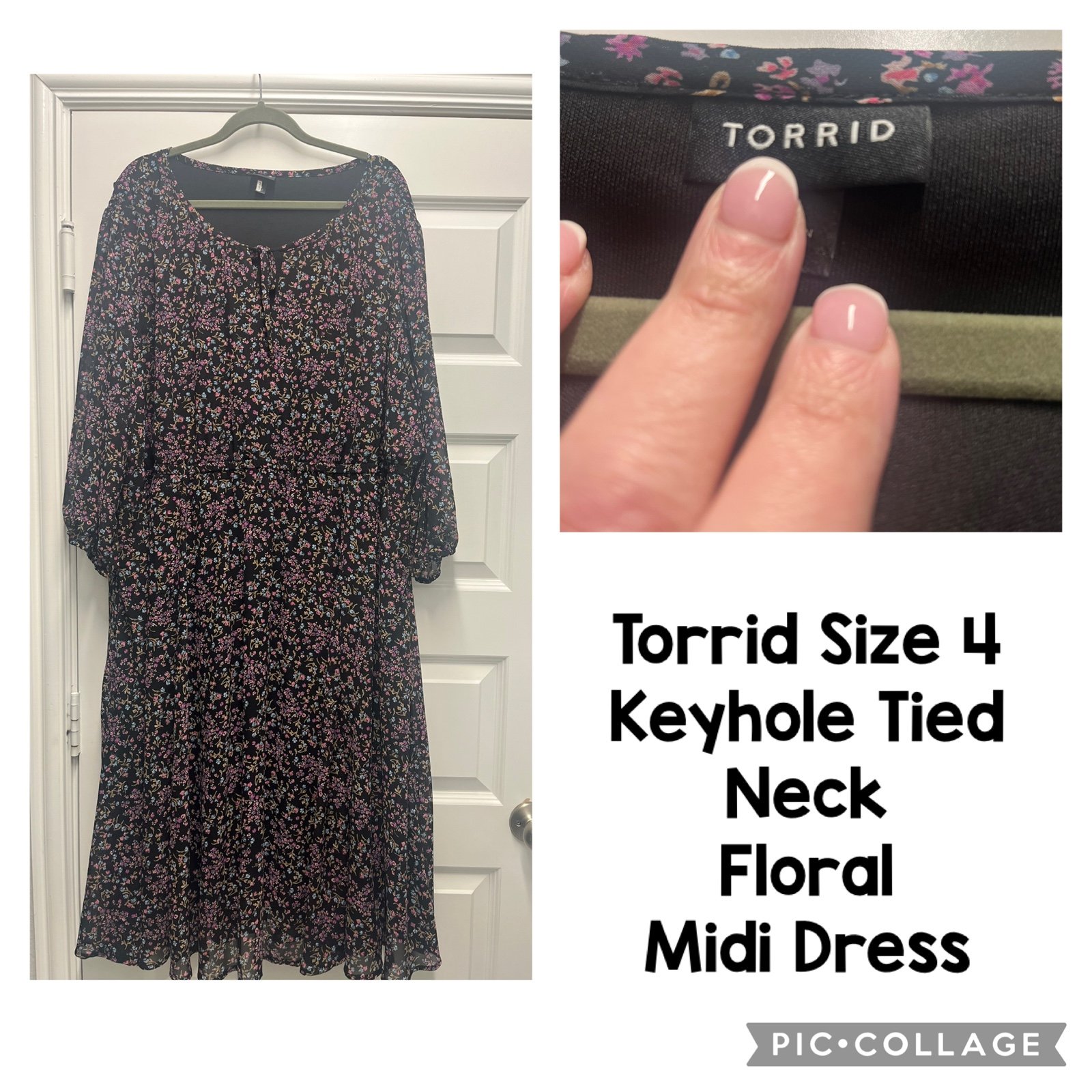 Torrid Size 4 Midi Floral Dress