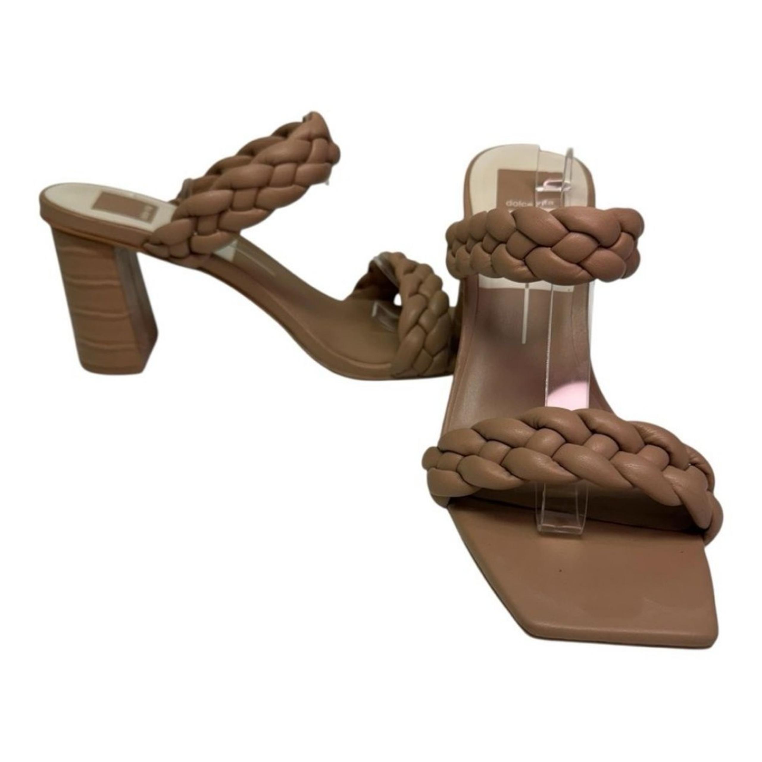 Dolce Vita Taupe Beige Tan Neutral Braided Strap Sandal Shoes Size Size 10