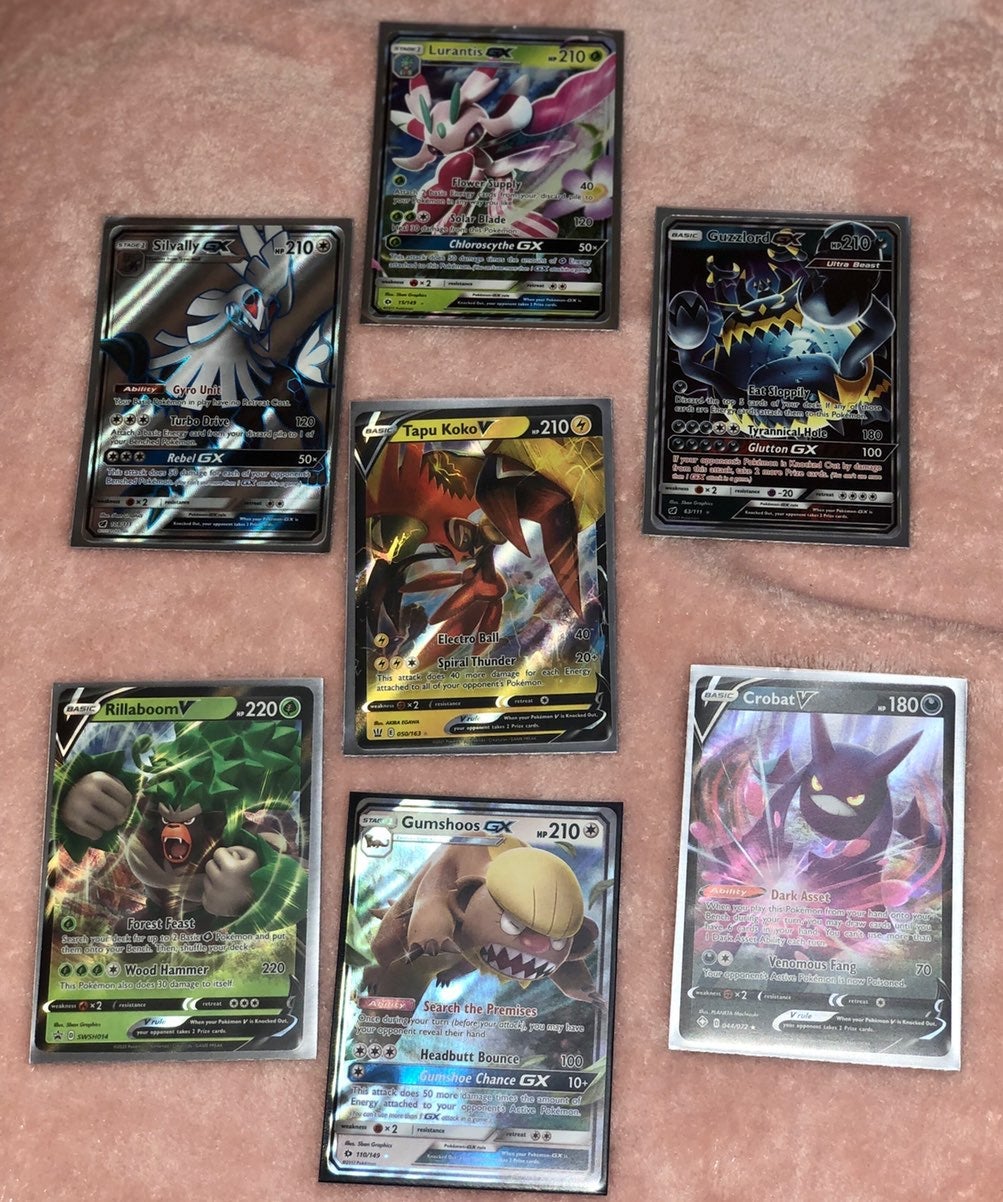 Pokemon Card Lot 7 V,GX HOLO Ultra Rares