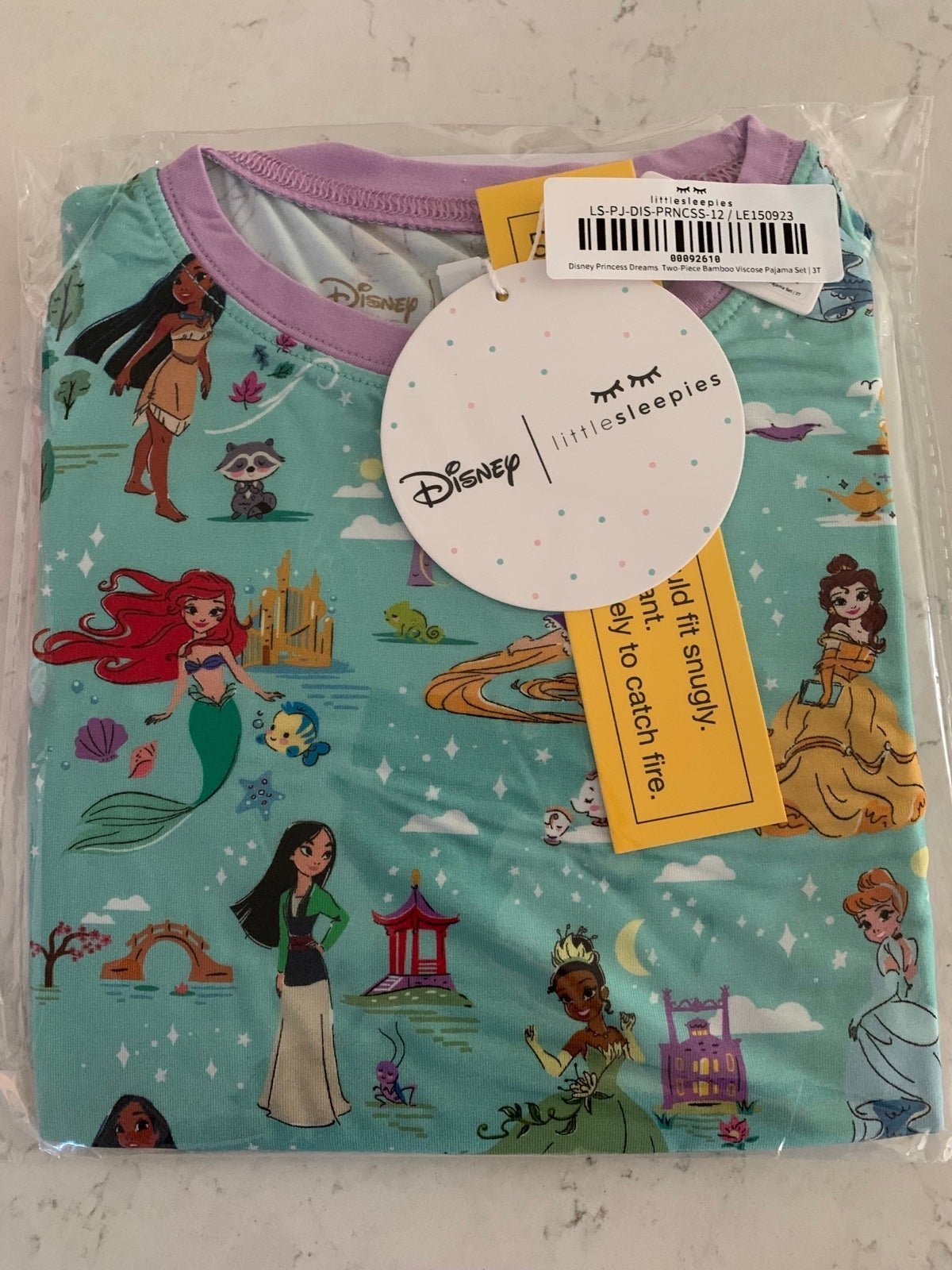 Little Sleepies princess long sleeve set