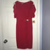 Anne Klein red cold shoulder dress, size 6, New!