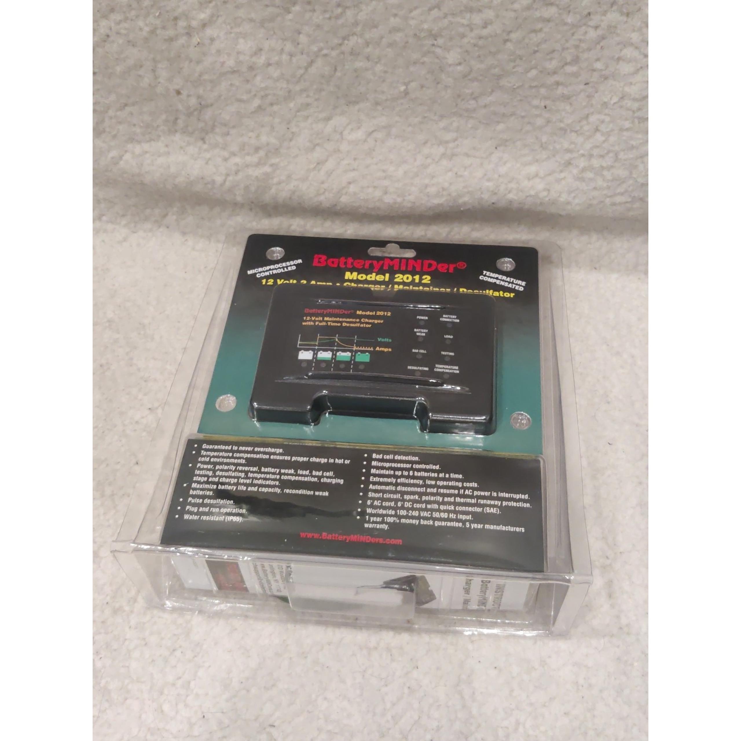 BatteryMINDer 2012 - AGM Batteries Only - 12 Volt-2 Amp Battery Charger - New