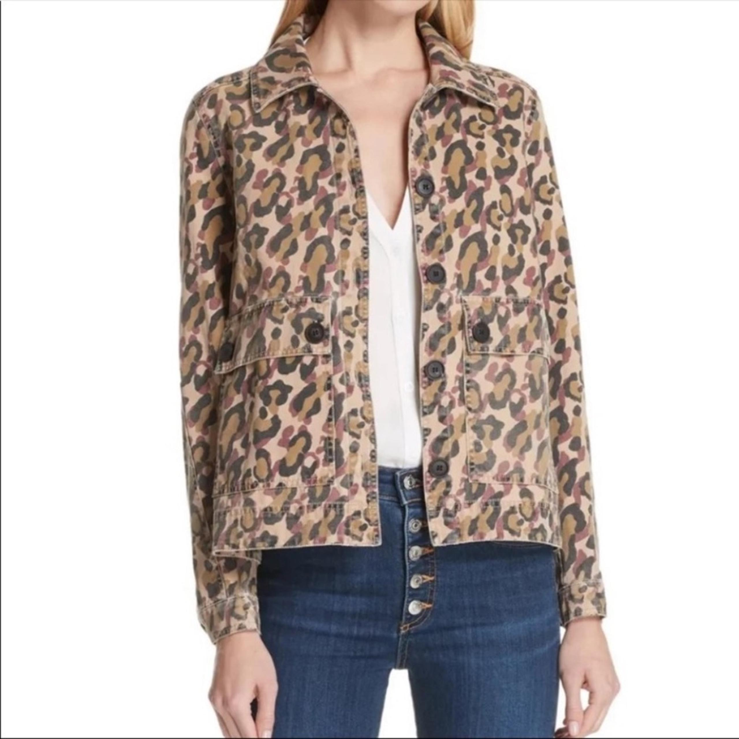 Veronica beard jeans Mercer Leopard print jacket