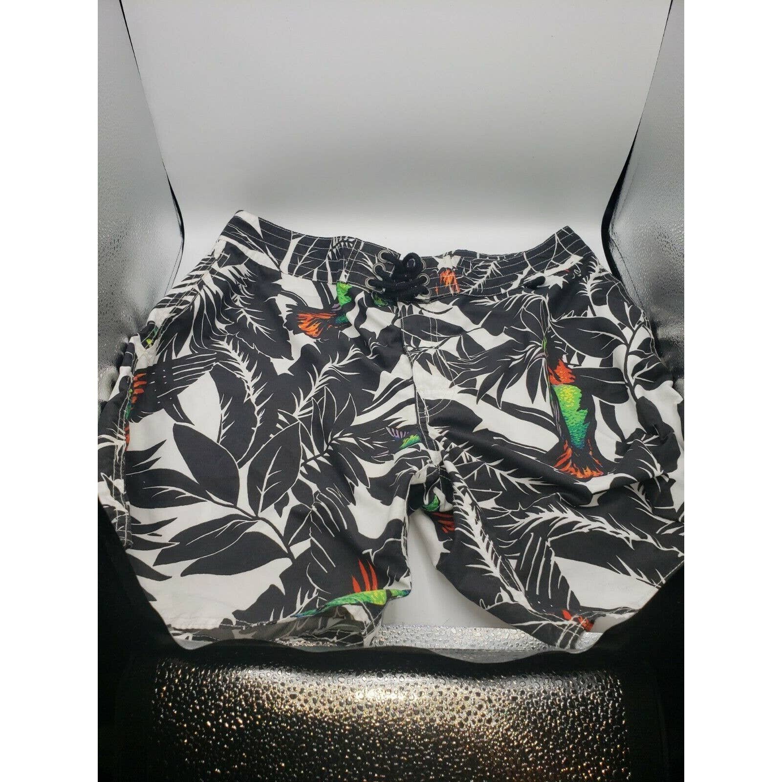 Polo Ralph Lauren Mens Mesh Built In Briefs Florals Swim Trunks Shorts Size 34