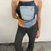 Reconstructed Carhartt Denim Halter Top