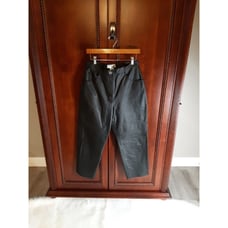 Mob Wife Tower Hill Collection Women's Size 12 100% Leather Pants Lined Black