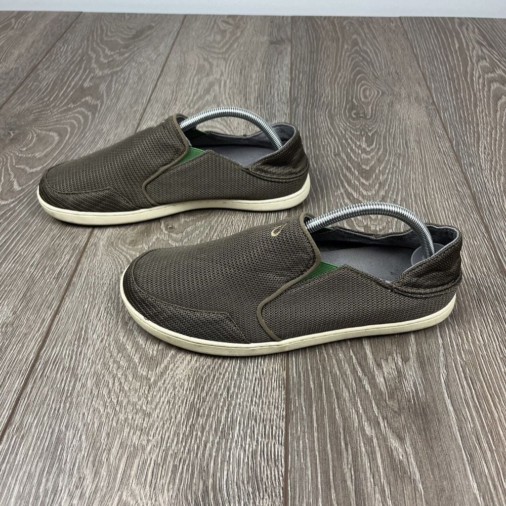 Olukai Nohea Mesh Men's 9 42 Loafers Slip On Shoes Brown 10188-13AP