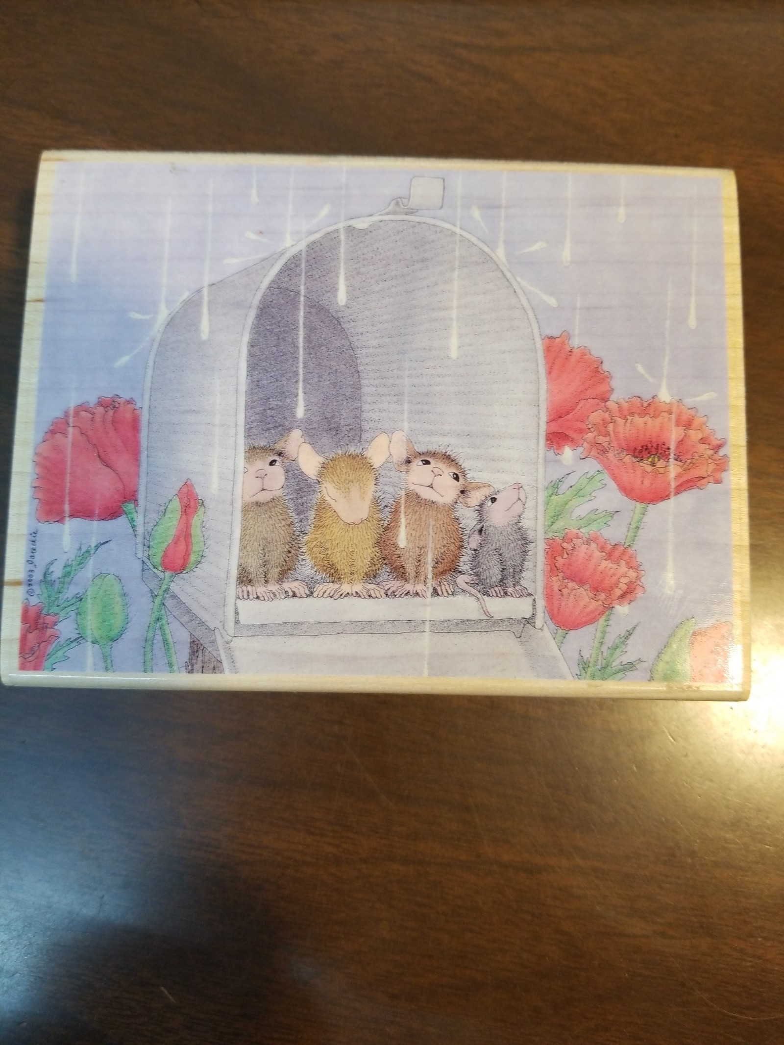 House Mouse Special Delivery 02 HMOR1096 Rubber Stamp