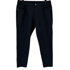 Lululemon ABC Slim Pant Obsidian MAQQS Men 32 x 25 Reflective Cuff Altered
