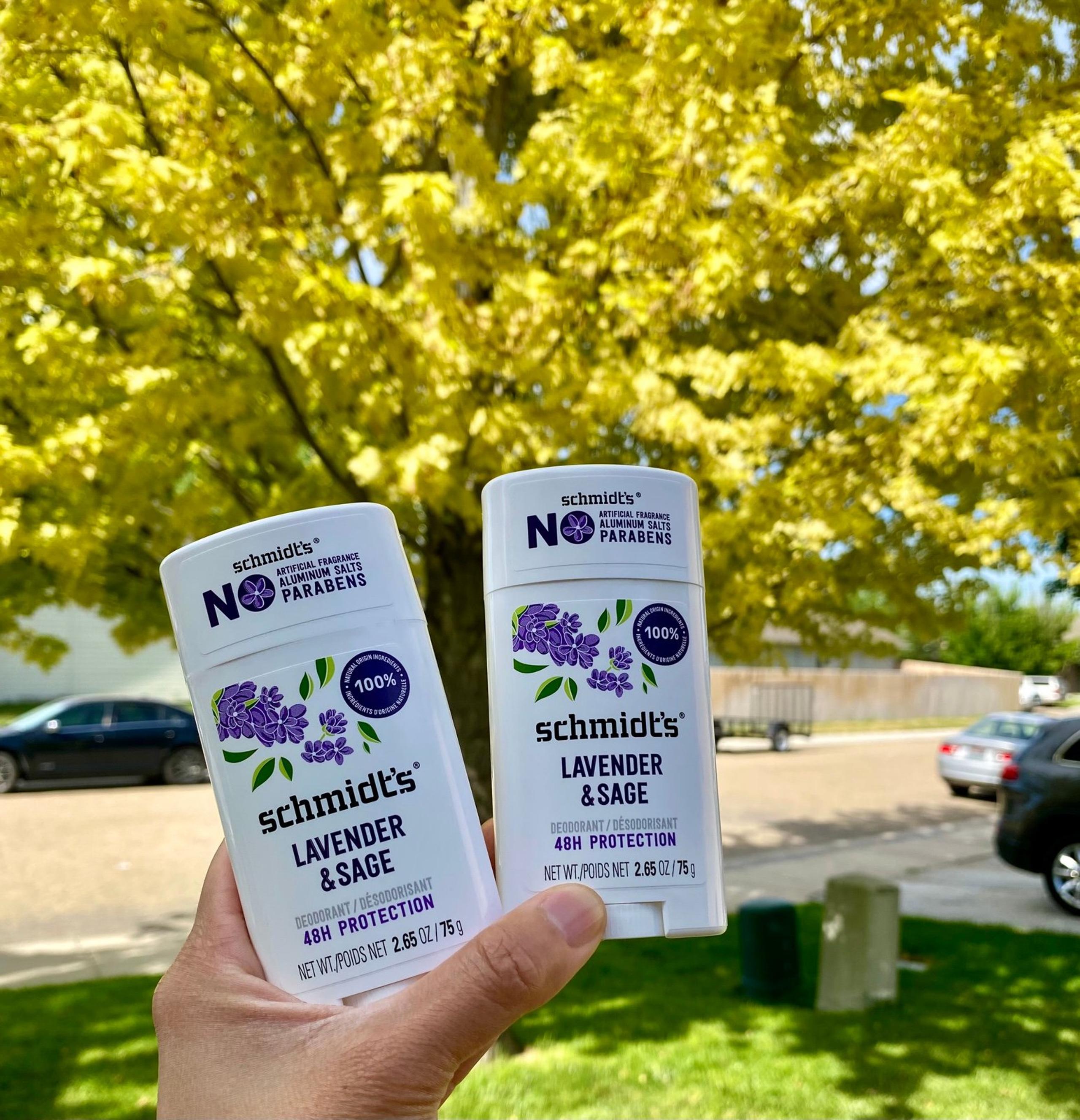 ✨2 PCS Schmidt’s Full Size Vegan Deodorant Lavender Sage 75g NEW Sealed✨