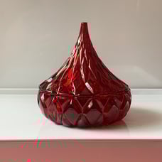 Shannon Crystal Ruby Red Candy Dish