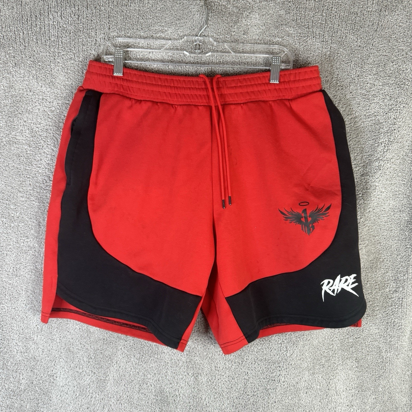 PUMAx Lamelo Ball Shorts Men's Extra Large Sweat Red Basketball Gym Jogging