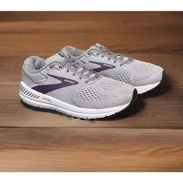 Brooks Ariel 20 Gray / Purple 1203151B009 Women's Running Shoes Size 8.5B