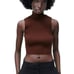ZARA RIBBED KNIT TOP BROWN | 5536/166 size S
