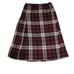 Vintage Aljean of Canada Red/Green/White/Blue Plaid Pleated Wool Skirt