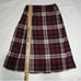 Vintage Aljean of Canada Red/Green/White/Blue Plaid Pleated Wool Skirt