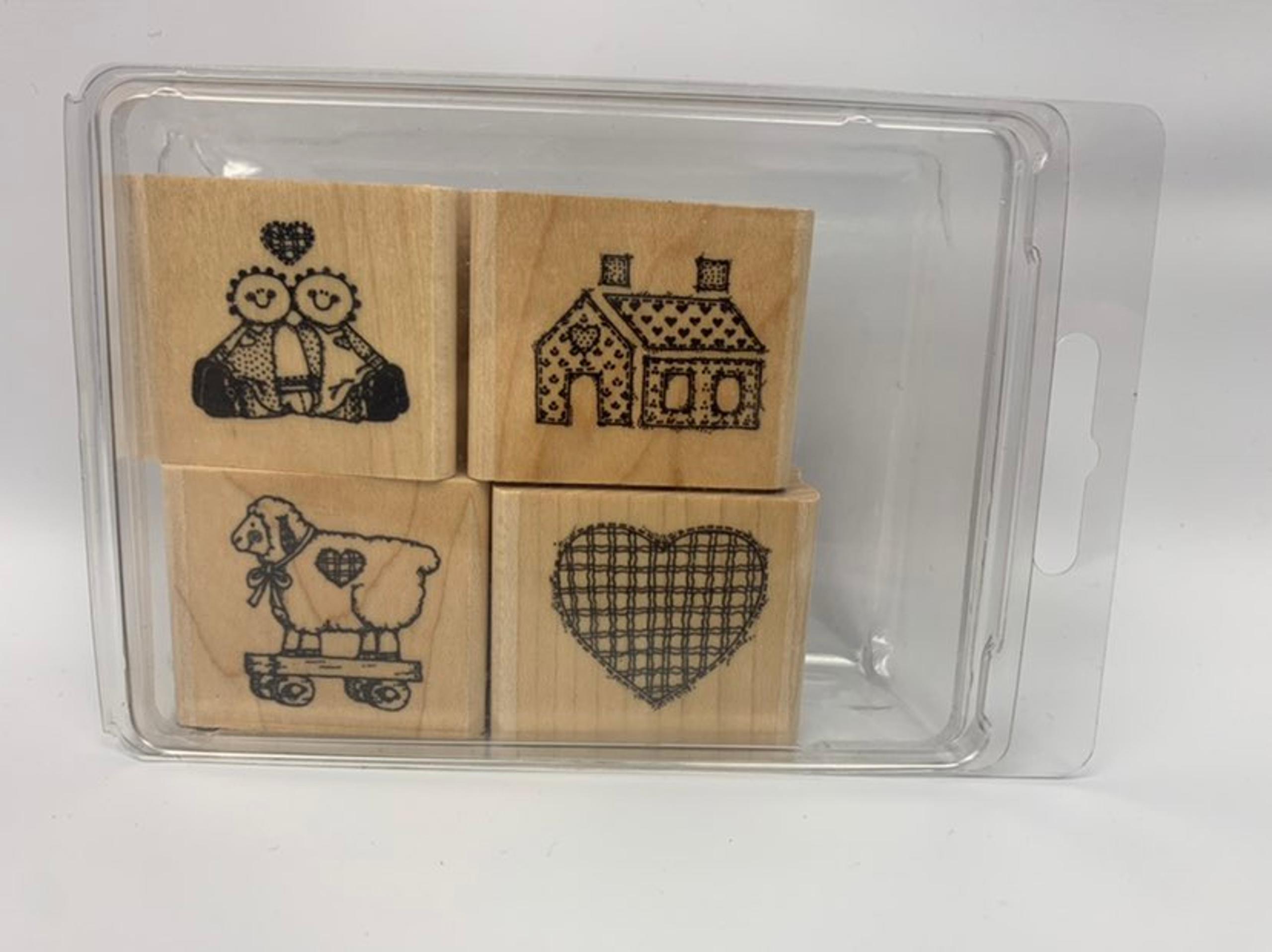 Stampin Up Valentines 5 Vintage Rubber Stamps