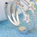 NEW 925 STERLING SILVER DIAMOND MULTI LAYER RING