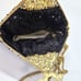 VINTAGE NEW Christiana Black Beaded 100% Silk Evening Purse Bag Made in India