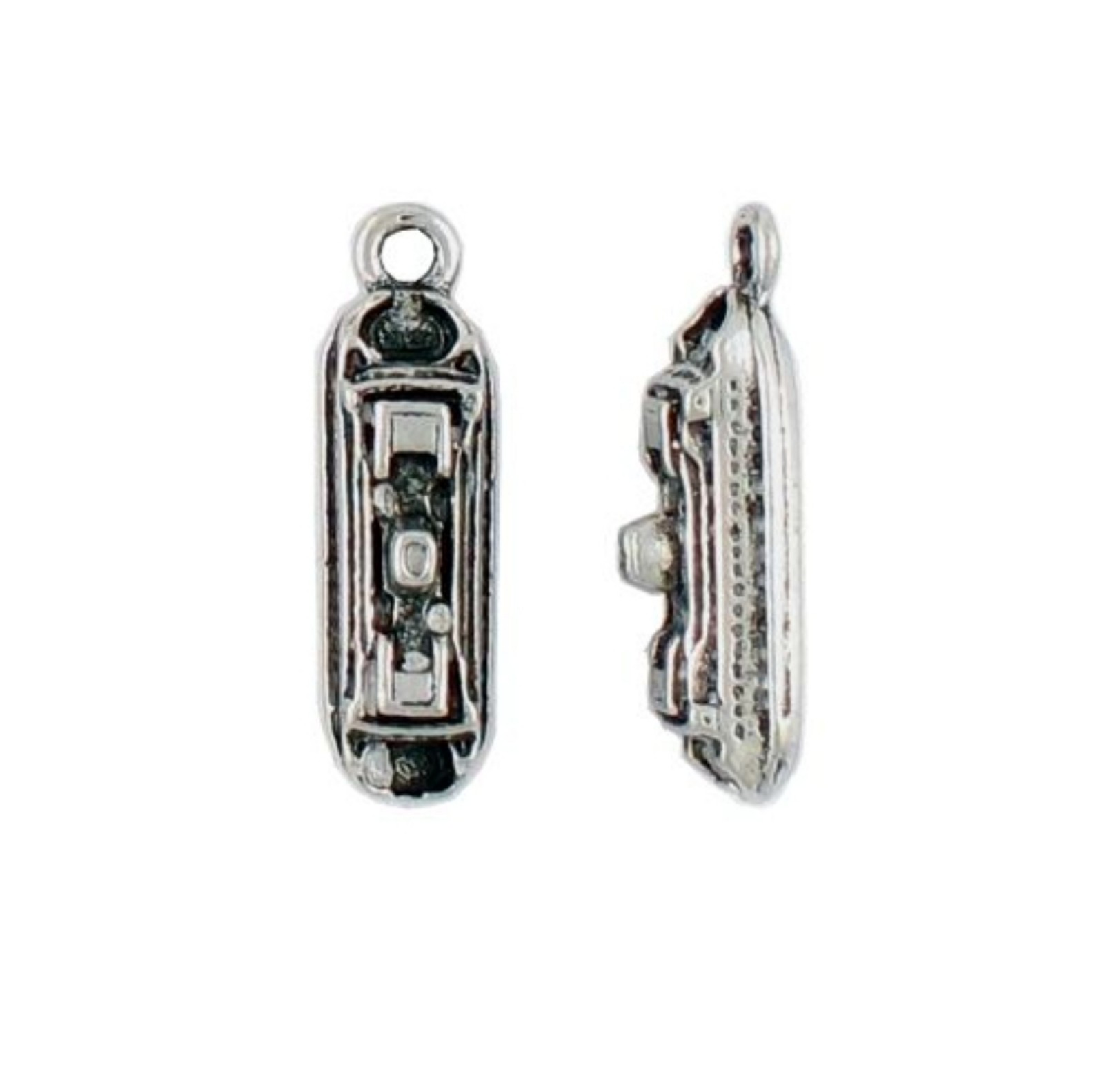 Silver Pewter Travel Charm
