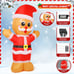8FT Christmas Inflatable Gingerbread Man Lighted Led for Indoor Outdoor Decor